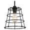 Progress Lighting Progress Lighting Chambers Matte Black Mini-Pendant Light with Conical Shade P500281-031