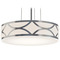 AFX Lighting Afx Lighting Lake Painted Nickel LED Pendant Light with Drum Shade LAKP16LAJUDNP