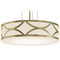 AFX Lighting Afx Lighting Lake Gold Pendant Light with Drum Shade LAKP20MBGD
