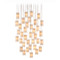 Currey and Company Lighting Currey and Company Escenia Silver Multi-Light Pendant with Cylindrical Shade 9000-0887