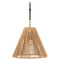 Visual Comfort Signature Collection Goodman Bronze Antique Brass Natural Small Hanging Light TOB5090BZ/HAB-NAB