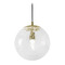 AFX Lighting Afx Lighting Palla Light Antique Brass Mini-Pendant Light with Globe Shade PLAP09MBLB