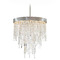 Crystorama Lighting Crystorama Lighting Winfield Antique Silver Crystal Chandelier WIN-215-SA-CL-MWP
