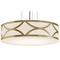 AFX Lighting Afx Lighting Lake Gold LED Pendant Light with Drum Shade LAKP20LAJUDGD