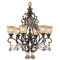 Crystorama Lighting Crystorama Lighting Norwalk Bronze Umber Crystal Chandelier 7516-BU-GT-MWP
