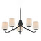 Maxim Lighting Maxim Lighting Durham Black Chandelier 12696WTBK