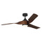 Visual Comfort Fan Collection Touro 60-Inch LED Smart Fan in Midnight Black & Dark Walnut by VC Fan 3TOSM60MBKDWD