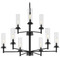 Progress Lighting Progress Lighting Kellwyn Matte Black Chandelier P400252-031