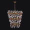 Allegri Lighting Allegri Crystal Bella Antique Brass Pendant Light 045351-003-FR1VR