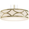 AFX Lighting Afx Lighting Lake Gold LED Pendant Light with Drum Shade LAKP24LAJUDGD