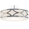 AFX Lighting Afx Lighting Lake Painted Nickel LED Pendant Light with Drum Shade LAKP24LAJUDNP