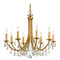 Crystorama Lighting Crystorama Lighting Bridgehampton Antique Gold Crystal Chandelier 8828-GA-CL-S