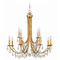 Crystorama Lighting Crystorama Lighting Bridgehampton Antique Gold Crystal Chandelier 8829-GA-CL-S