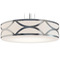 AFX Lighting Afx Lighting Lake Painted Nickel Pendant Light with Drum Shade LAKP30MBNP