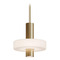 AFX Lighting Afx Lighting Sydney Light Antique Brass LED Mini-Pendant Light with Drum Shade SYDP10LAJUDLB