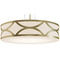 AFX Lighting Afx Lighting Lake Gold Pendant Light with Drum Shade LAKP30MBGD