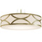 AFX Lighting Afx Lighting Lake Gold LED Pendant Light with Drum Shade LAKP30LAJUDGD