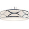 AFX Lighting Afx Lighting Lake Painted Nickel LED Pendant Light with Drum Shade LAKP30LAJUDNP