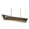 George Kovacs Lighting George Kovacs Intersezioni Midnight Iron & Faux Walnut LED Island Light P1649-895-L