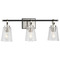 Progress Lighting Progress Lighting Cowan 3-Light Brushed Nickel Vanity Light P300482-009