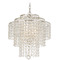 Crystorama Lighting Crystorama Lighting Arielle Antique Silver Crystal Chandelier ARI-304-SA-CL-MWP