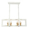 Kalco Lighting Kalco Lighting Duo Soft Gold & White Island Light 522268SGLW