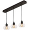 AFX Lighting Afx Lighting Laney Black Multi-Light Pendant with Bowl / Dome Shade LNYP07MBBKLNR3
