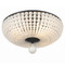 Crystorama Lighting Crystorama Lighting Bella Matte Black Semi-Flushmount Light BLA-10665-MK