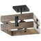 Progress Lighting Progress Lighting Hemsworth Textured Black & Aged Oak Semi-Flushmount Light P350172-031