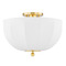 Mitzi by Hudson Valley Mitzi Meshelle Aged Brass Flush Mount H816601-AGB