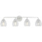 Progress Lighting Progress Lighting Point Dume 4-Light Weathered Brass Vanity Light P300491-197
