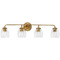 Progress Lighting Progress Lighting Point Dume 4-Light Painted Bronze Vanity Light P300491-204