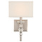Crystorama Lighting Crystorama Lighting Clover Brushed Nickel Sconce CLO-8892-BN