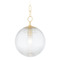 Mitzi by Hudson Valley Mitzi Lola Small Aged Brass Clear Glass Pendant H815701S-AGB