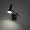 Modern Forms by WAC Lighting Modern Forms Gavel Black LED Swing Arm Lamp BL-44518-BK