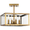 Progress Lighting Progress Lighting Safford 2-Light Vintage Brass Flush Mount P350264-163