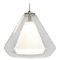 AFX Lighting Afx Lighting Armitage Satin Nickel LED Mini-Pendant Light with Conical Shade AGP500L30D1SNCL