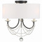 Crystorama Lighting Crystorama Lighting Delilah Matte Black Semi-Flushmount Light DEL-90803-MK_CEILING