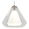AFX Lighting Afx Lighting Armitage Satin Nickel LED Mini-Pendant Light with Conical Shade AGP500L30D2SNCL