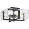 Progress Lighting Progress Lighting Point Dume 2-Light Matte Black Semi-Flush Mount P350271-31M