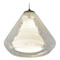 AFX Lighting Afx Lighting Armitage Satin Nickel LED Mini-Pendant Light with Conical Shade AGP500L40D2SNCC