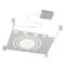 Maxim Lighting Maxim Lighting Slim Brushed Aluminum Recessed Accessory MSC6770AL