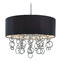 George Kovacs Lighting George Kovacs Ringlets Chrome Pendant Light with Drum Shade P400-0-077