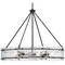 Progress Lighting Progress Lighting Cowan 5-Light Matte Black Chandelier P400355-31M