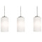AFX Lighting Afx Lighting Leo Satin Nickel Multi-Light Pendant with Cylindrical Shade LEOP04MBSNLNR3