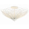 Crystorama Lighting Crystorama Lighting Doral Matte White Semi-Flushmount Light DOR-B7703-MT