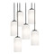 AFX Lighting Afx Lighting Leo Black Multi-Light Pendant with Cylindrical Shade LEOP04MBBKRND6