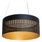 AFX Lighting Afx Lighting Ash Black & Gold LED Pendant Light with Drum Shade ASHP2032L30D1BK