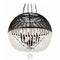 Crystorama Lighting Crystorama Lighting Duval Matte Black Pendant Light with Globe Shade DUV-626-MK