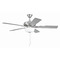 Craftmade Lighting Craftmade Lighting Eos Brushed Polished Nickel LED Ceiling Fan with Light ECF211BNK5-BNGW